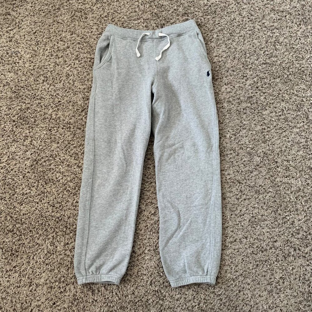 Polo Ralph Lauren Gray Kids Sweatpants L Drawstring Elastic Waist